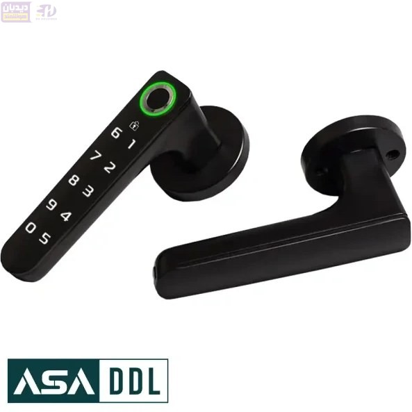 دستگیره درب هوشمند Homelock مدلB120 مشکی اتاق خوابی